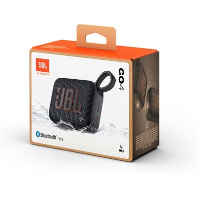 WIN A JBL GO 4 Waterproof Speaker with Big Pro Sound and Punchy Bass! (BLACK)