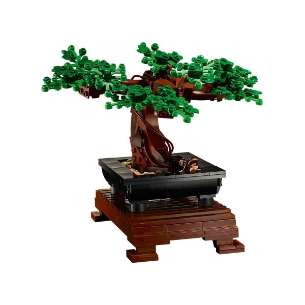 Lego Bonsai Tree set UK 10281 - side view of green option