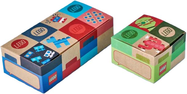 Lego sustainable packaging for pick a brick