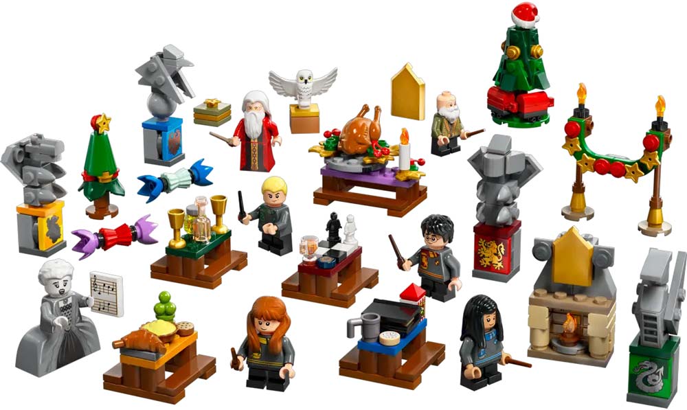 Elements from the Harry Potter Advent Calendar