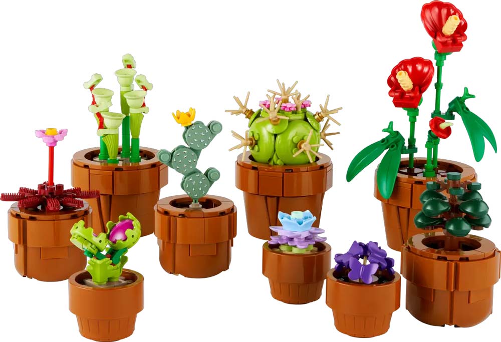 Lego tiny plants in pots