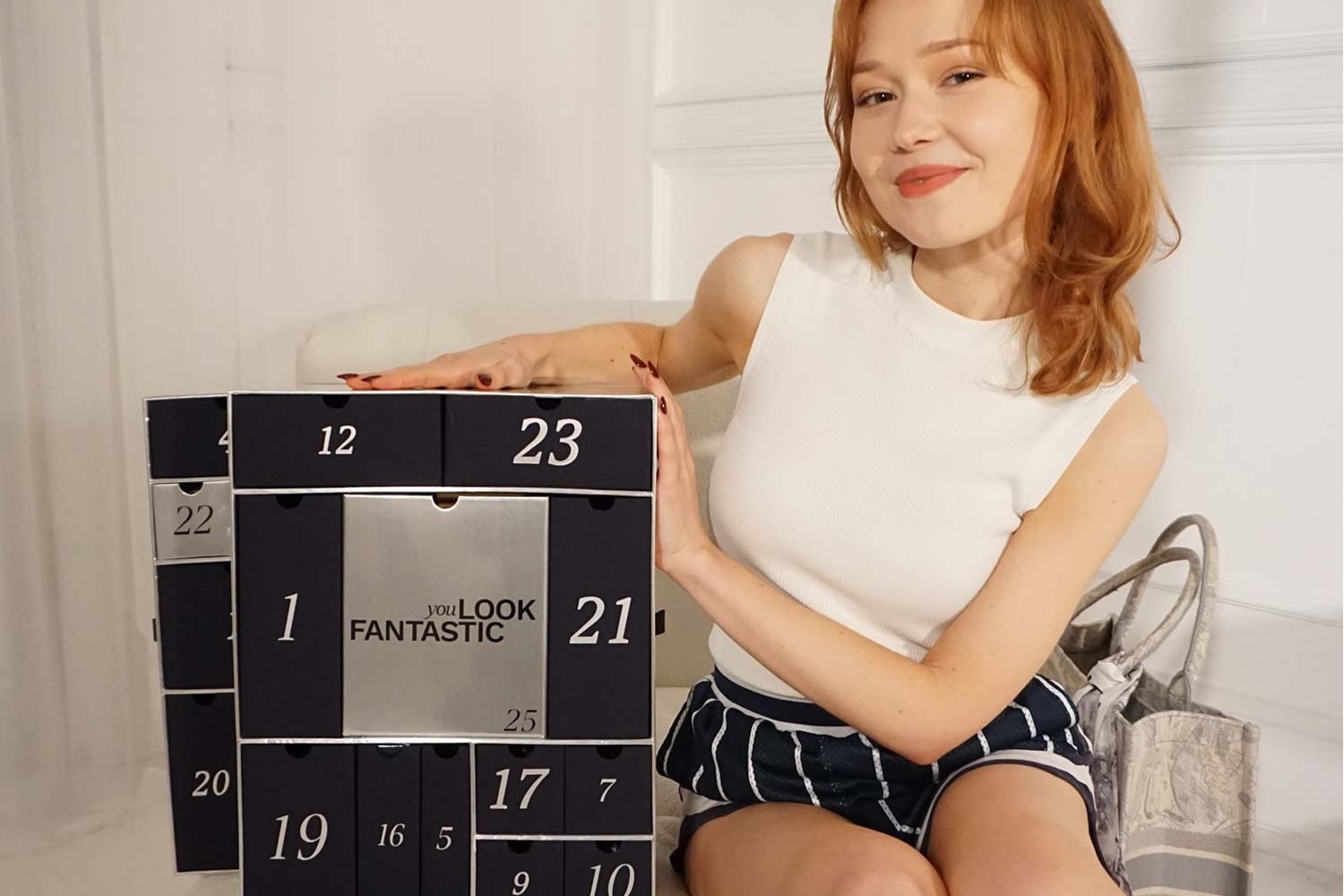 Beth with the Lookfantastic Advent Calendar