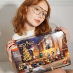 Beth with our Lego Harry potter advent calendar