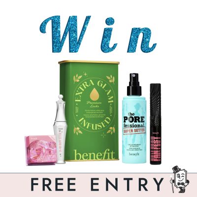 Win a benefit extra glam infused make up set - free cosmetics competition